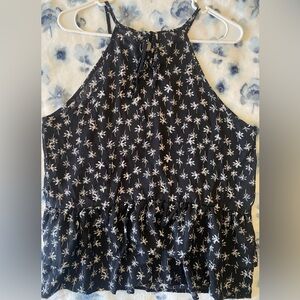 Lily White Spaghetti Tank Top Women L